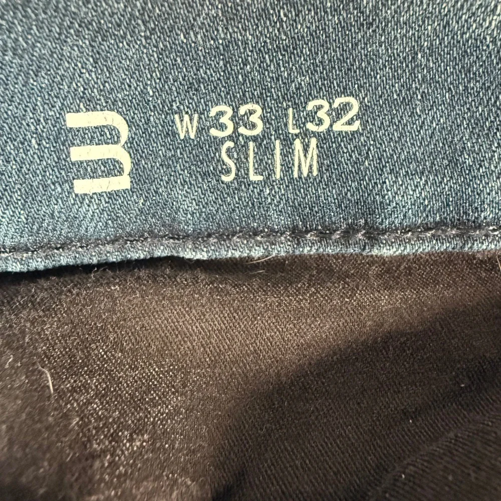 Mott & Bow Slim Fit Jeans Mens 33x32 Blue Denim Classic‎ Casual Designer Pants
